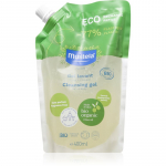 Mustela BIO Pesemisgeel kehale ja juustele lastele s&uuml;nnist alates t&auml;itepakend 400 ml