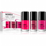 NOBEA Day-to-Day 3-Piece Gel-like Nail Polish set K&uuml;&uuml;nelakikomplekt Cocktail Party