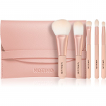 Notino Pastel Collection Travel brush set with pouch Reisipintslite/-harjade komplekt 1 tk