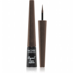Note Cosmetique Elegant Matte Dipliner Vedel silmapliiats metalse mati viimistlusega varjund 02 Coffee Brown 2,5 ml