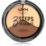 NYX Professional Makeup 3 Steps To Sculpt Kontuuripalett varjund 02 Light 15 g