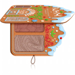 NYX Professional Makeup Gingerbaddie Land Buttermelt <i>highlighter</i>&rsquo;ite ja p&otilde;sepunade palett varjund Deep 1 tk