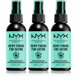 NYX Professional Makeup Makeup Setting Spray Dewy Fikseeriv pihusti 3x60 ml
