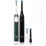 Oral-B iO2 Elektrihambahari DUOPAKK Matt Black & Forest Green 1 tk