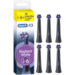 Oral-B iO Radiant White Hambaharja varuharjapead valgendavate harjastega Black 6 tk