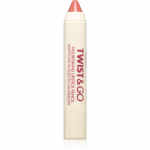puroBIO Cosmetics Twist&Go Toitev huulepulk pulgakujuline varjund Peach nude 2.9 g
