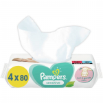 Pampers Sensitive Niisked salvr&auml;tikud lastele tundlikule nahale 4x80 tk