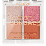 Revolution Relove Pocket Palette Lauv&auml;rvipalett varjund Sweet Sundae 4x0.72 g
