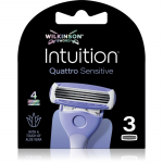 Wilkinson Sword Intuition Quattro Sensitive Varuharjapead 3 tk