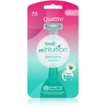 Wilkinson Sword Quattro for Women My Intuition Smooth &Uuml;hekordsed raseerijad Aloe and Vitamin E 3 tk
