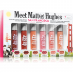 theBalm Meet Matt(e) Hughes Mini Kit San Francisco Vedelhuulepulkade komplekt pikaajalise m&otilde;juga