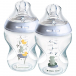 Tommee Tippee Natural Start Anti-Colic beebipudel Slow Flow 0m+ Frog 2x260 ml