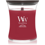 Woodwick Velvet Plum l&otilde;hnak&uuml;&uuml;nal puidust taht 275 g