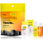 Yellow Professional Discover.Love.Travel. Set Reisikomplekt kuivadele ja n&otilde;rgestatud juustele 4 tk