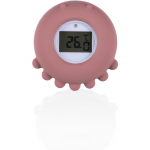 Zopa Silicone Digital Thermometer 2in1 digitaalne kraadiklaas vanni jaoks Old Pink 1 tk