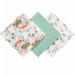 BabyOno Super Soft Mint riidest m&auml;hkmed 70x70 cm Mint 3 tk