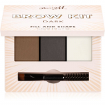 Barry M Fill and Shape Brow Kit Kulmukomplekt varjund Dark 3x1,5 g