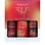 BodyGliss Sensual Delight Travel Edition Massaaži&otilde;li valmistatud silikooni baasil kinkekomplekt 3x50 ml