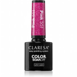 Claresa SoakOff UV/LED Color Balloon Journey Geelk&uuml;&uuml;nelakk varjund Pink 551 5 g