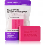Carbon Theory Facial Cleansing Bar Niacinamide N&auml;oseep Pink 100 g