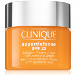 Clinique Superdefense&trade; SPF 25 Fatigue + 1st Signs Of Age Multi-Correcting Cream Niisutaja esimeste vananemise m&auml;rkide vastu rasusele ja kombineeritud nahale SPF 25 50 ml
