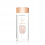 Crystallove Amethyst Straw Water Bottle veepudel k&otilde;rrega Rose 400 ml