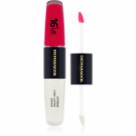 Dermacol 16H Lip Colour Kauap&uuml;siv huulepulk ja huulel&auml;ige varjund 04 Revenge Red 2x4 ml