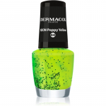 Dermacol Neon Neoons&auml;delusega k&uuml;&uuml;nelakk varjund 44 Poppy Yellow 5 ml