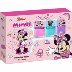 Disney Minnie Nail Set K&uuml;&uuml;nelakikomplekt lastele 3y+ Pink, Blue, Purple 3x4.5 ml