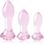 Dream Toys Glaze Glass Rosebud Training Set anaaltappide komplekt