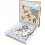 FILIBABBA Magnetic Game Dino Beach Puzzle magnetiline plaat 1 tk