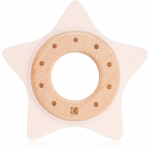 Kikkaboo Silicone and Wood Teether Star n&auml;rimism&auml;nguasi Pink 1 tk
