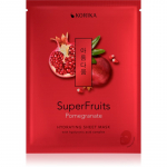 KORIKA SuperFruits Pomegranate - Hydrating Sheet Mask Niisutav n&auml;o lehtmask Pomegranate 25 g