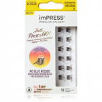 KISS imPRESS Just Press & GO ! Ripsmetutikud Authentic Natural c 12 tk