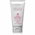 L'anza Healing ColorCare Silver Brightening Shampoo Kaitsev &scaron;ampoon v&auml;rvitud juustele 50 ml