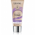 Lirene ALL DAY TONE! Niisutav jumestuskreem nahale s&auml;ra andmiseks varjund 01 Light 30 ml