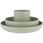 LOVI Tableware Set with Cup s&ouml;&ouml;giriistade komplekt Pistachio 3 tk