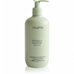 Mushie Organic Baby Du&scaron;igeel ja &scaron;ampoon kaks-&uuml;hes lastele Green Lemon 400 ml