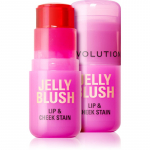 Revolution Jelly Blush P&otilde;sepunapulk huultele ja p&otilde;skedele varjund Peach Orange 5.5 g