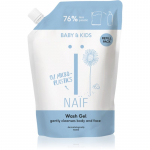 Naif Baby & Kids Wash Gel Puhastav pesemisgeel lastele ja beebidele t&auml;itepakend 500 ml
