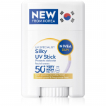 NIVEA SUN Silky UV Stick P&auml;ikesekaitsepulk SPF 50+ 15 g
