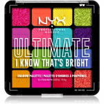 NYX Professional Makeup Ultimate Shadow Palette Lauv&auml;rv varjund I Know That's Bright 16 tk