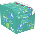 Pampers Fresh Clean Niisked salvr&auml;tikud lastele tundlikule nahale 12x52 tk