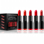 Revolution PRO Lipstick Collection Huulepulga komplekt varjund Matte Reds 5 tk
