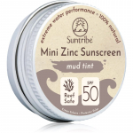 Suntribe Mini Zinc Sunscreen Mineraalne kaitsekreen n&auml;ole ja kehale SPF 50 Mud Tint 15 g