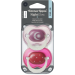 Tommee Tippee NightGlow Soother 18-36m lutt Girl 2 tk