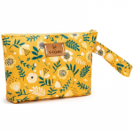 T-TOMI Small Baggie Reisikott Mustard flowers 18x24 cm