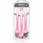 Twistshake Feeding Spoons lusikas 4+m Pastel Pink 3 tk