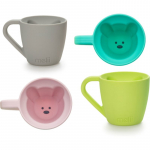 Melii Silicone Bear Mug Tass Pink & Purple 2x145 ml