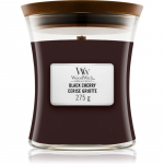Woodwick Black Cherry l&otilde;hnak&uuml;&uuml;nal puidust taht 275 g